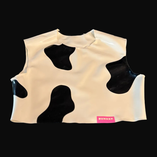 Cow Print Crop Top